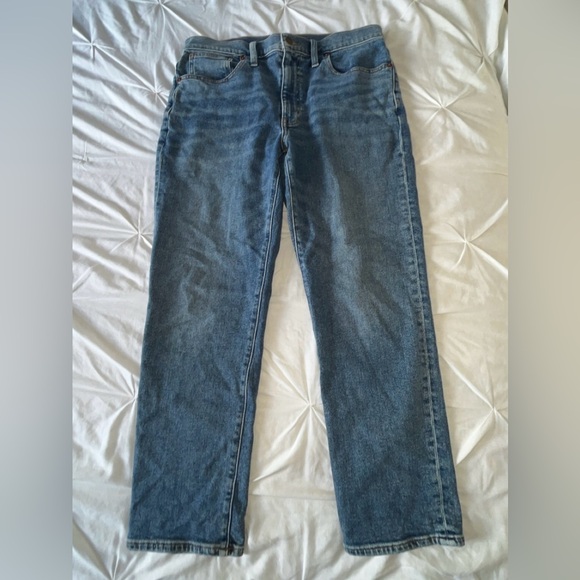 Madewell Women’s Roadtripper Slim Boyjean SIZE 30 PETITE Aylesbury Blue Wash - Picture 7 of 15